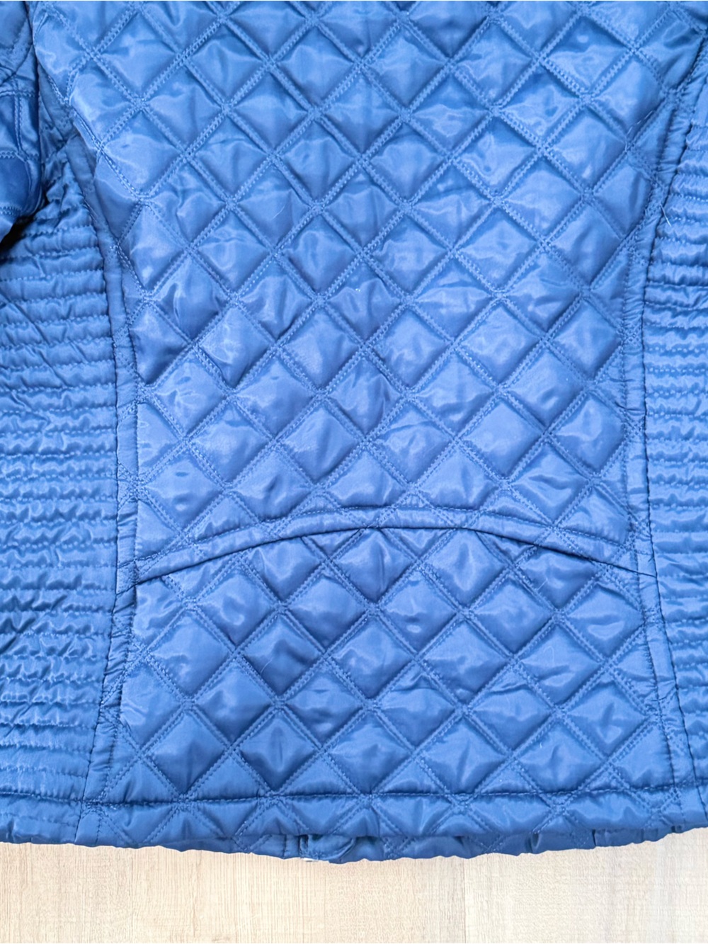 Marc New York by Andrew Marc Quilted Navy Lightweight Puffer Full Zip Jacket - Picture 9 of 12